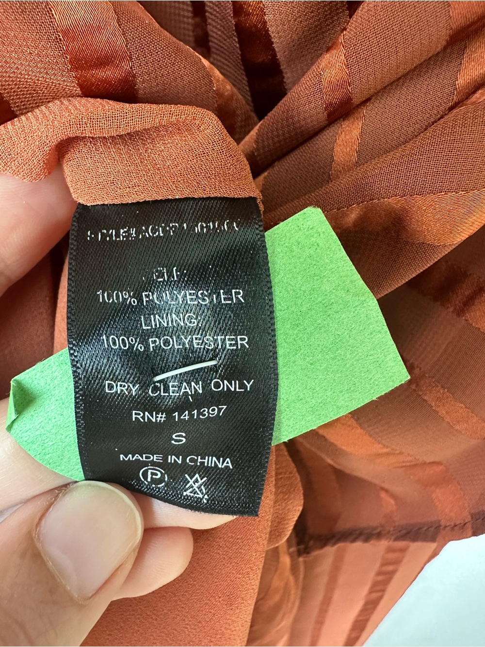 Astr Rust High-Low Wrap Dress with Ruffle Detail - Picture 4 of 5